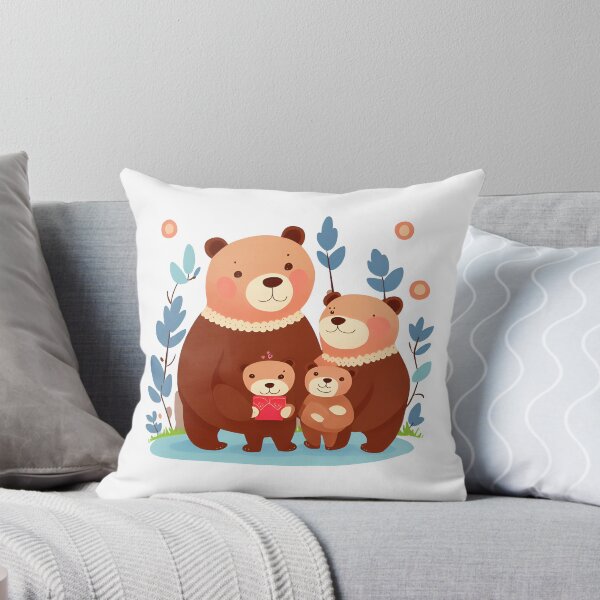 Item preview, Bear Mom and Bear Dad watching over their adorable cubs designed and sold by Grafic Panda.