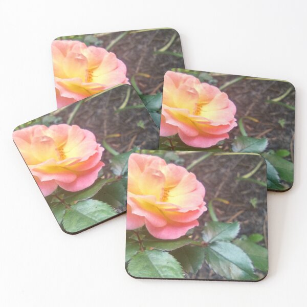 Item preview, Rose on a Mulch Bed Pink and Orange designed and sold by Mothe3rd.