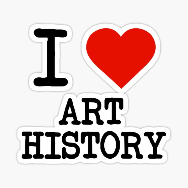 Vista previa del artículo con la obra «Amo la historia del arte», diseñado y vendido por staker.