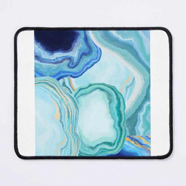 Item preview, blue geode swirls designed and sold by beccamb.