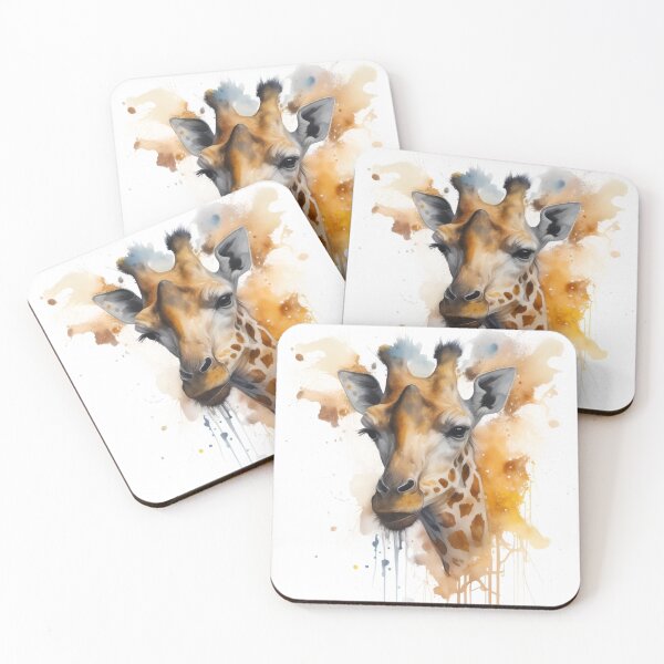 Item preview, Watercolour paint splash giraffe - Perfect gift for animal lovers; Ideal for home decor; animal print artwork designed and sold by erzypher.