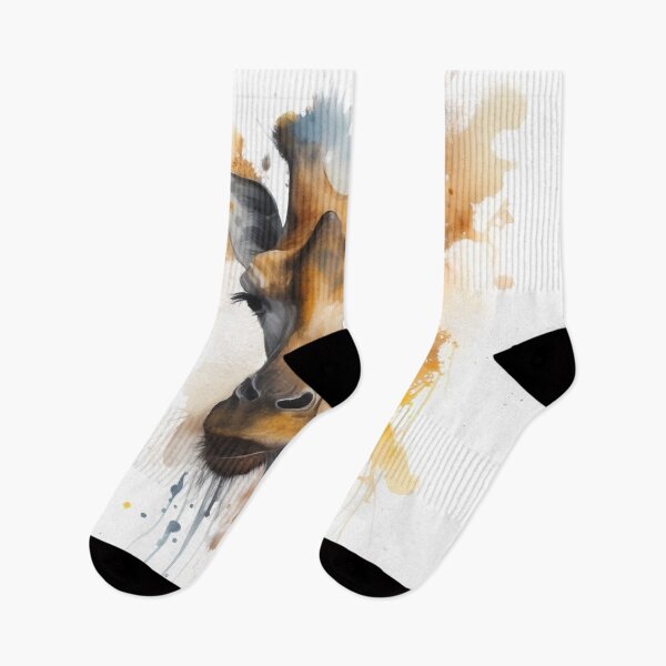 Item preview, Watercolour paint splash giraffe - Perfect gift for animal lovers; Ideal for home decor; animal print artwork designed and sold by erzypher.