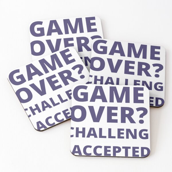 Item preview, GAME OVER ? CHALLENGE ACCEPTED designed and sold by Anime-Univers.