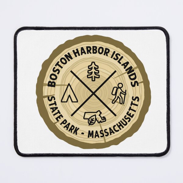 Item preview, Boston Harbor Islands State Park Massachusetts Log Slice designed and sold by VanyaKar.