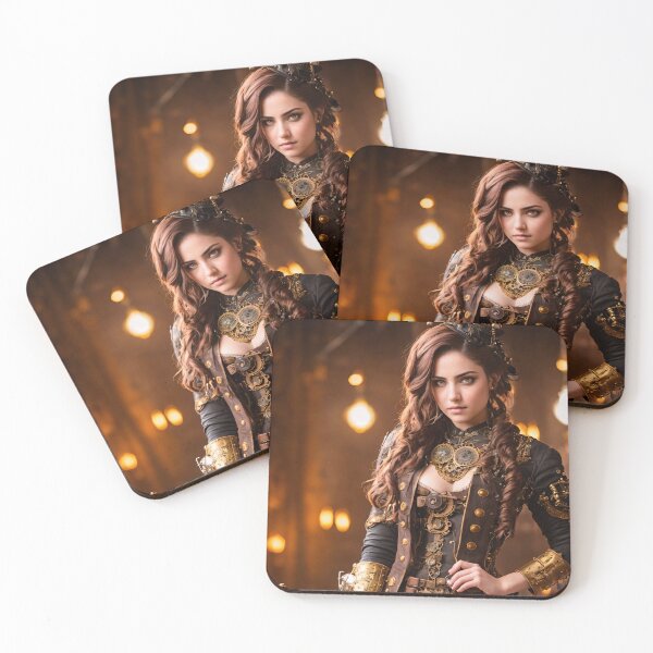 Item preview, Industrial Victorian: Realistic portraits of girls in steampunk outfits designed and sold by ArtCreator2023.