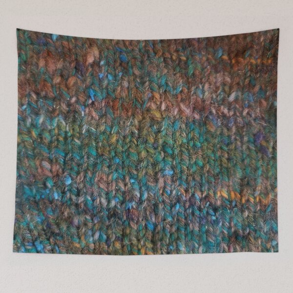 Item preview, Handknit fabric- mossy designed and sold by woolydevdev.