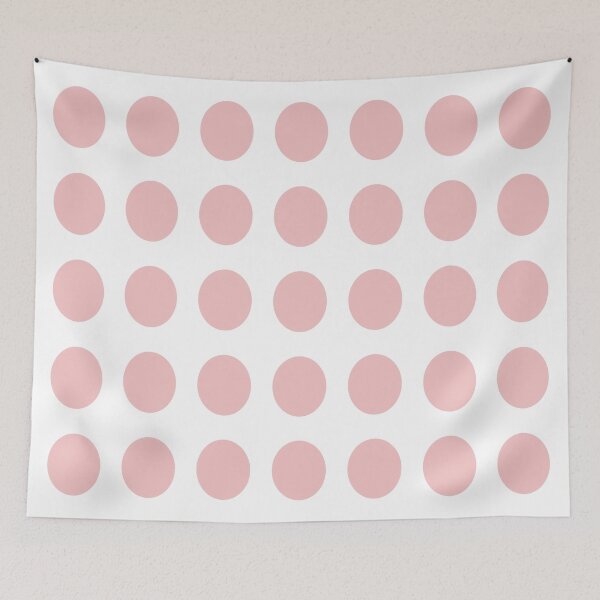 Item preview, BABY PINK and WHITE Symmetrical POLKA DOTS  designed and sold by RachelMacht.