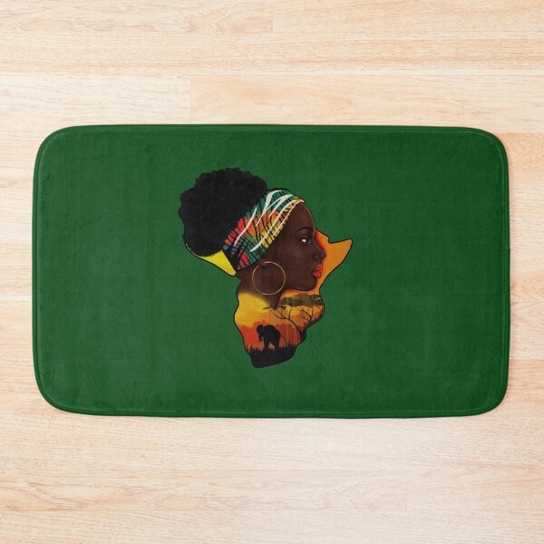 Item preview, African Woman with Africa Map, Safari Style  designed and sold by Logiamerch.