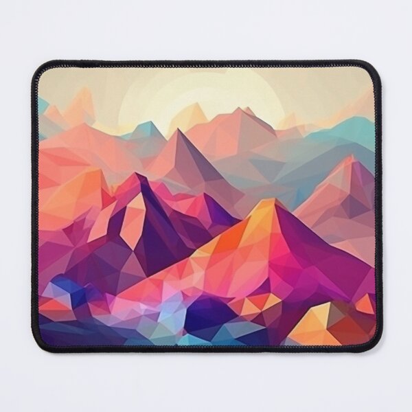 Item preview, Colorful Polygon Mountain Range | Hike Camper Art designed and sold by JFFStore.