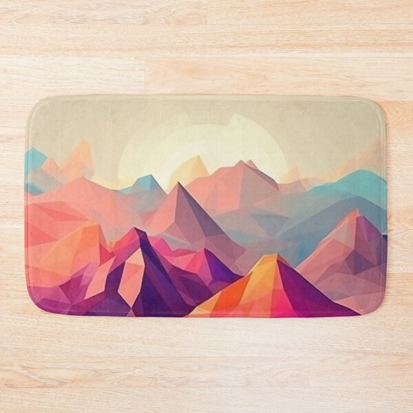 Item preview, Colorful Polygon Mountain Range | Hike Camper Art designed and sold by JFFStore.
