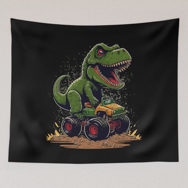 Item preview, T Rex Dinosaur Monster Truck Patriotic Birthday Gift Boys designed and sold by Africanob.