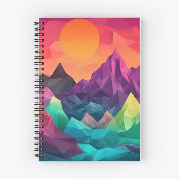 Item preview, Colorful Polygon Mountain Range | Hike Camper Art designed and sold by JFFStore.