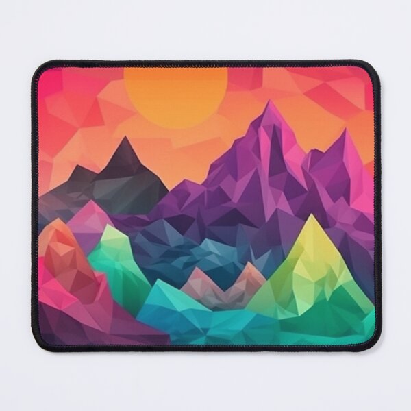 Item preview, Colorful Polygon Mountain Range | Hike Camper Art designed and sold by JFFStore.