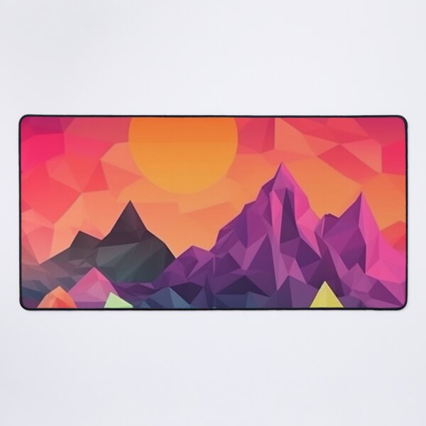 Item preview, Colorful Polygon Mountain Range | Hike Camper Art designed and sold by JFFStore.