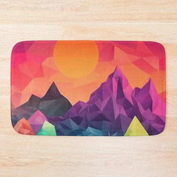 Item preview, Colorful Polygon Mountain Range | Hike Camper Art designed and sold by JFFStore.