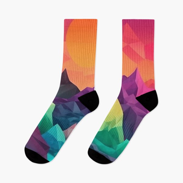 Item preview, Colorful Polygon Mountain Range | Hike Camper Art designed and sold by JFFStore.