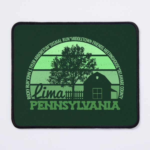 Item preview, Lima Pennsylvania Sunset Retro Vintage Local Pride Logo designed and sold by CRHPOD20.