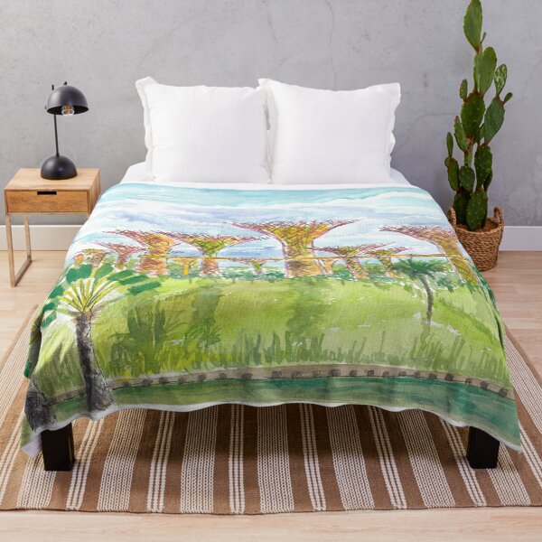 Item preview, Singapore Iconic Gardens with Palms and Supertrees in the Sun designed and sold by artshop77.