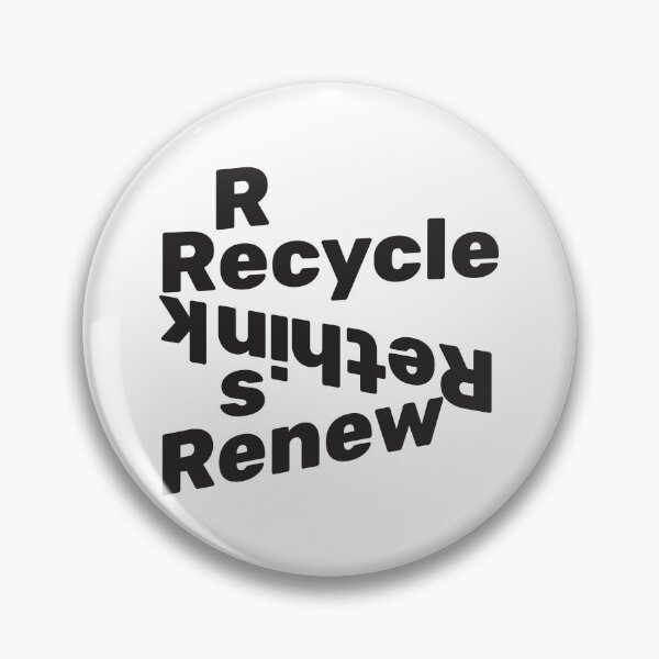 Item preview, Recycle Reuse Renew Rethink (Black Font) designed and sold by EXproRIMENT.