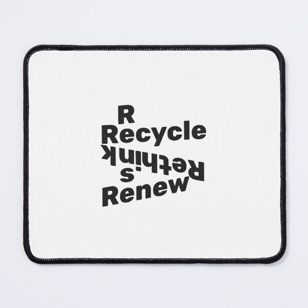Item preview, Recycle Reuse Renew Rethink (Black Font) designed and sold by EXproRIMENT.