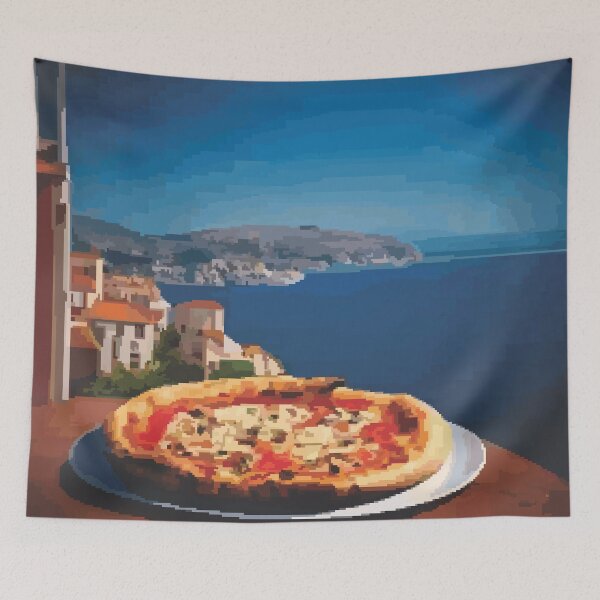 Item preview, Pizza in the Mediterranean designed and sold by Smartalb.