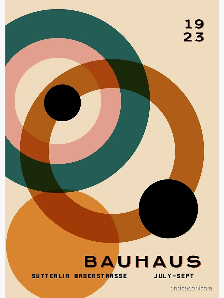 American Beauty Vintage Bauhaus Poster