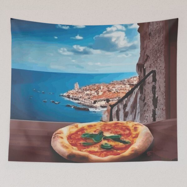 Item preview, Pizza in the Mediterranean designed and sold by Smartalb.