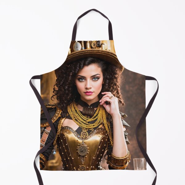 Item preview, Retro-futurism: Portraits of girls with a steampunk look designed and sold by ArtCreator2023.