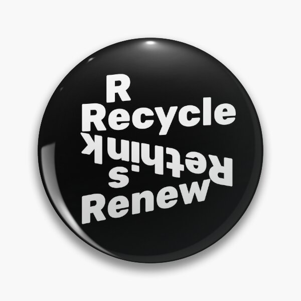 Item preview, Recycle Reuse Renew Rethink (White Font) designed and sold by EXproRIMENT.