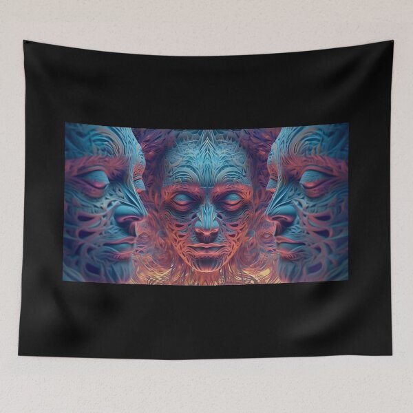 Item preview, Psychedelic faces #1 designed and sold by Vic81.
