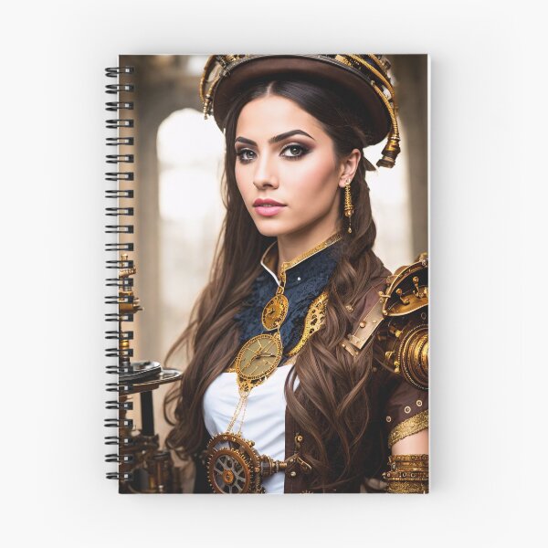 Item preview, The charm of steampunk: detailed portraits of steampunk girls designed and sold by ArtCreator2023.