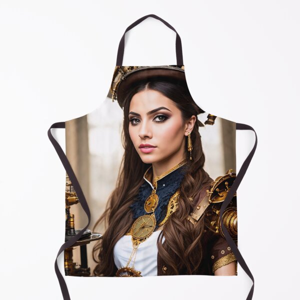 Item preview, The charm of steampunk: detailed portraits of steampunk girls designed and sold by ArtCreator2023.