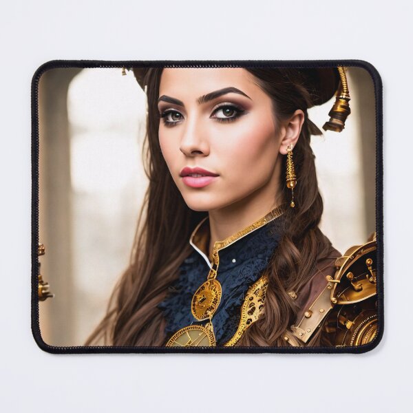 Item preview, The charm of steampunk: detailed portraits of steampunk girls designed and sold by ArtCreator2023.