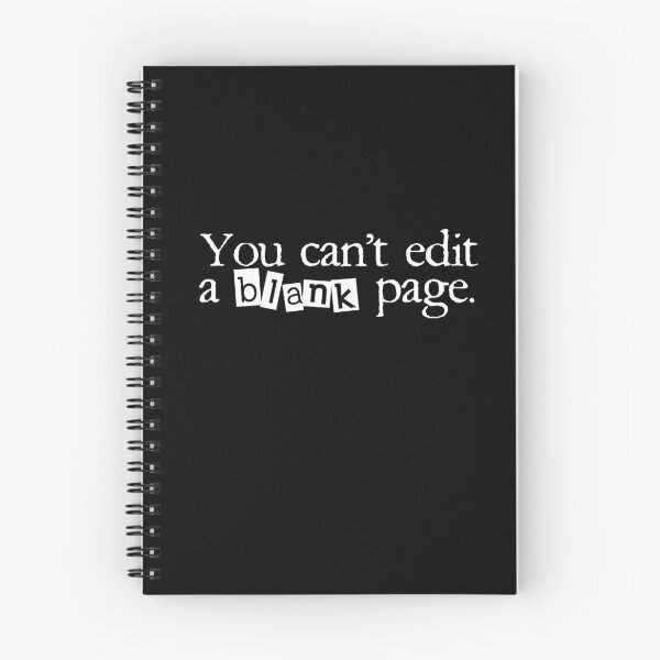 Item preview, You can't edit a BLANK page, black background designed and sold by ArtPau.