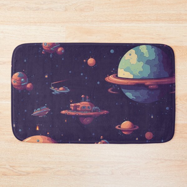 Item preview, Planets and Spaceships Floating in Space Pixelart | Space Travel designed and sold by JFFStore.