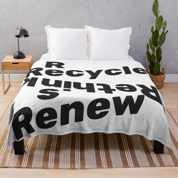 Item preview, Recycle Reuse Renew Rethink (Black Font) designed and sold by EXproRIMENT.
