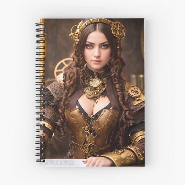 Item preview, A touch of nostalgia: portraits of beautiful steampunk girls designed and sold by ArtCreator2023.