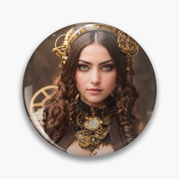 Item preview, A touch of nostalgia: portraits of beautiful steampunk girls designed and sold by ArtCreator2023.