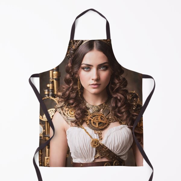 Item preview, The future of the past: detailed images of girls in steampunk outfits designed and sold by ArtCreator2023.