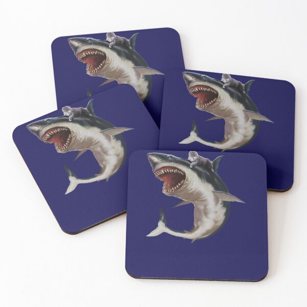 Item preview, Funny Maine Coon Cat Riding Shark, Cat Lover designed and sold by Logiamerch.