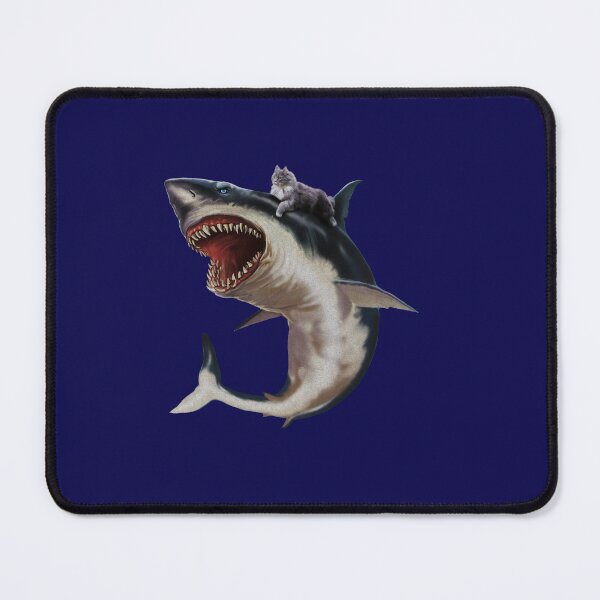 Item preview, Funny Maine Coon Cat Riding Shark, Cat Lover designed and sold by Logiamerch.