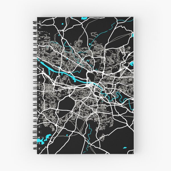 Item preview, Glasgow street map designed and sold by IvonDesign.