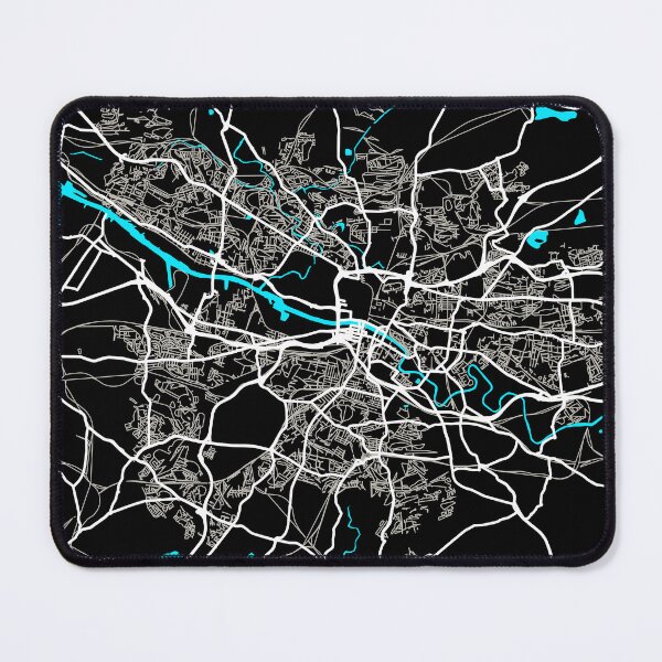 Item preview, Glasgow street map designed and sold by IvonDesign.