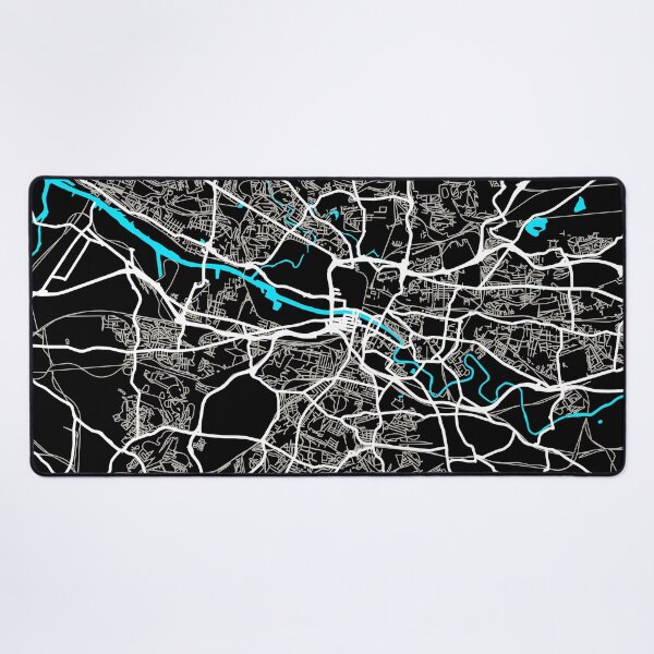 Item preview, Glasgow street map designed and sold by IvonDesign.