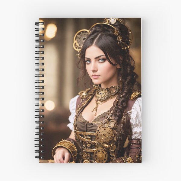 Item preview, A piece of steampunk culture: realistic portraits of steampunk girls designed and sold by ArtCreator2023.