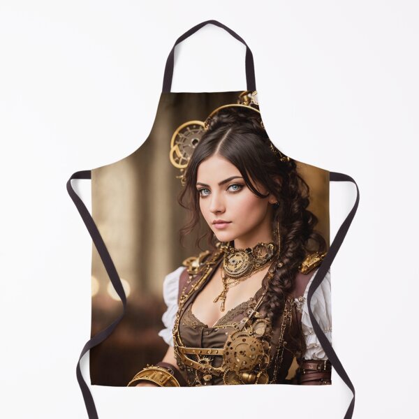 Item preview, A piece of steampunk culture: realistic portraits of steampunk girls designed and sold by ArtCreator2023.