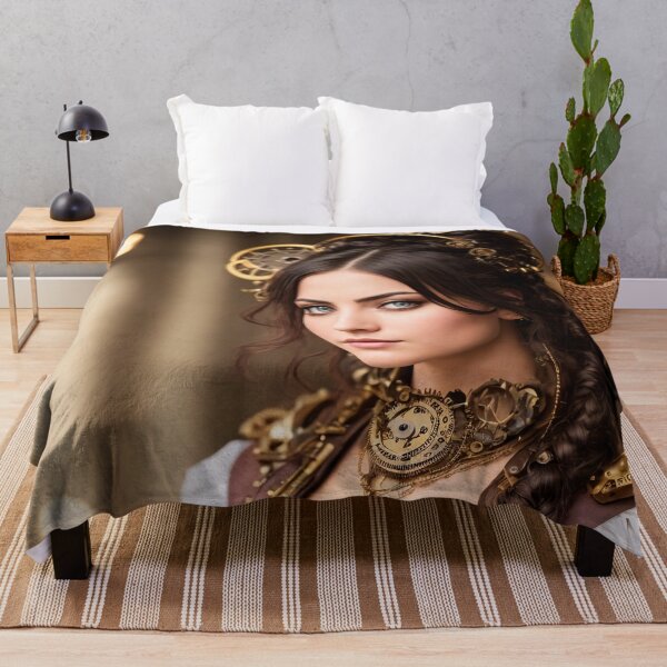 Item preview, A piece of steampunk culture: realistic portraits of steampunk girls designed and sold by ArtCreator2023.