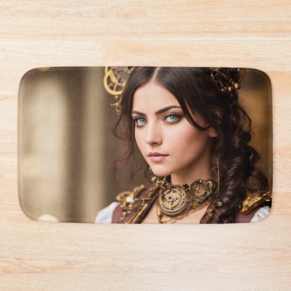 Item preview, A piece of steampunk culture: realistic portraits of steampunk girls designed and sold by ArtCreator2023.
