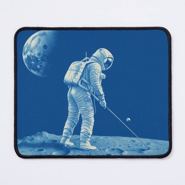 Item preview, Golfing astronaut designed and sold by Ramona-Gliga.