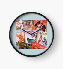 Vintage Children's Books Clock